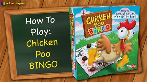 How to play Chicken Poo Bingo .